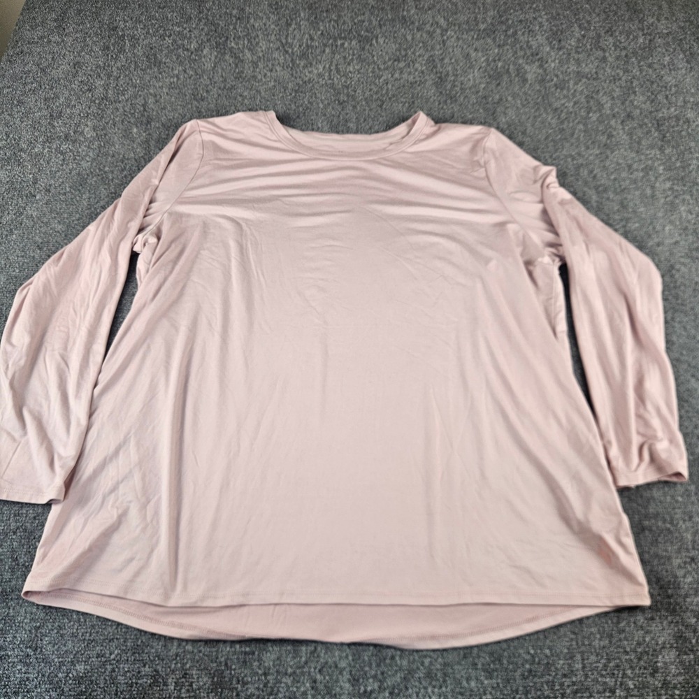 Skechers Los Angeles Womens XXL Pink Long Sleeve Activewear Training‎ Top Shirt